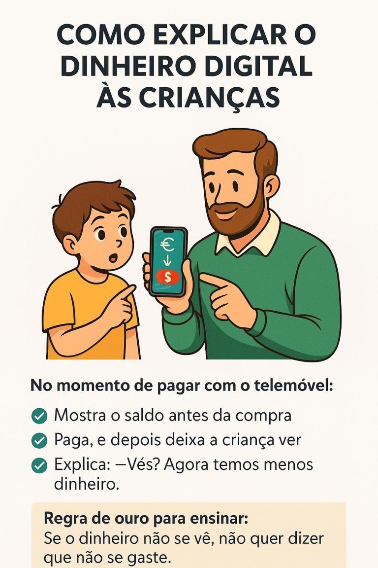 Dinheiro digital para crianças: mostrar o que o ecrã não mostra